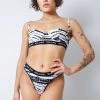 Rolling Alpha Cheeky Shorts - Zebra