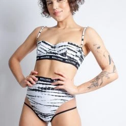 Rolling Alpha Balconette Top - Zebra