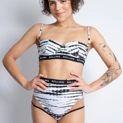 Rolling Alpha High Waisted Hot Pants - Zebra
