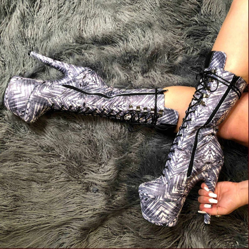 Shoes Hella Heels Cult Boots - 7inch 4 Shoes Hella Heels Cult Boots - 7inch