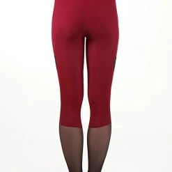 All Pole Wear Dragonfly Barbara Leggings - Burgundy Mesh