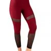 All Pole Wear Dragonfly Barbara Leggings - Burgundy Mesh