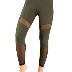 Dragonfly Barbara Leggings - Khaki Mesh 7 Dragonfly Barbara Leggings - Khaki Mesh