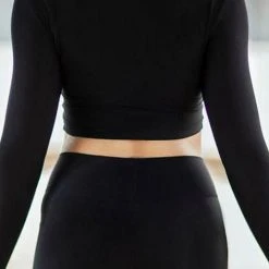 Dragonfly Pavi Crop Top - Black All Pole Wear