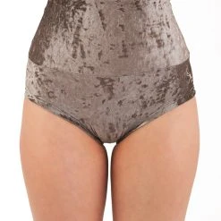 Dragonfly Betty High-Waisted Shorts - Velvet Stone All Pole Wear