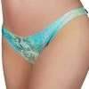 Cleo The Hurricane Reptile Scanty Pants - Green/Turquoise All Pole Wear