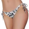 New In Cleo The Hurricane String Bikini Bottoms - Money Print