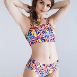 All Pole Wear Pole Addict Openback Top - Floral Firework 13 All Pole Wear Pole Addict Openback Top - Floral Firework