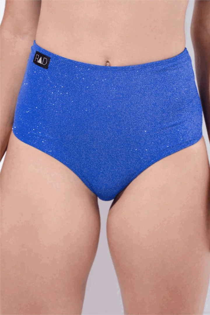 RAD Eve Shorts - Blue Glitter 2 RAD Eve Shorts - Blue Glitter