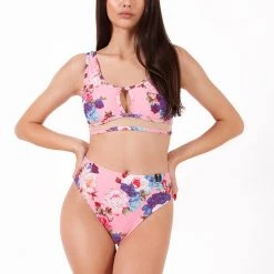 Pole Addict Mona High Leg Bottoms - Peony