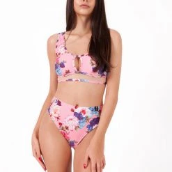 Pole Addict Mona High Leg Bottoms - Peony