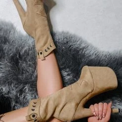 Hella Heels Ride 'em 8inch Boots - Desert