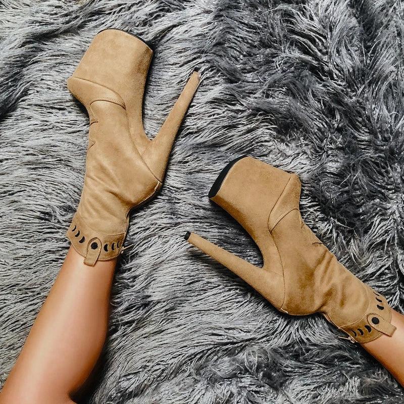 Hella Heels Ride 'em 8inch Boots - Desert 5 Hella Heels Ride 'em 8inch Boots - Desert