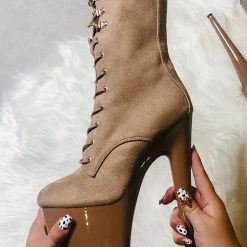 Shoes Hella Heels Hoedown 8inch Boots - Desert