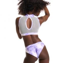 New In Bandurska Dreamy Top - Lavender Tie Die