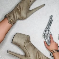 Hella Heels Ride 'em 8inch Boots - Dusky Shoes 11 Hella Heels Ride 'em 8inch Boots - Dusky Shoes