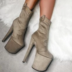 Hella Heels Ride 'em 8inch Boots - Dusky Shoes 14 Hella Heels Ride 'em 8inch Boots - Dusky Shoes