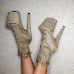 Hella Heels Ride 'em 8inch Boots - Dusky Shoes 13 Hella Heels Ride 'em 8inch Boots - Dusky Shoes