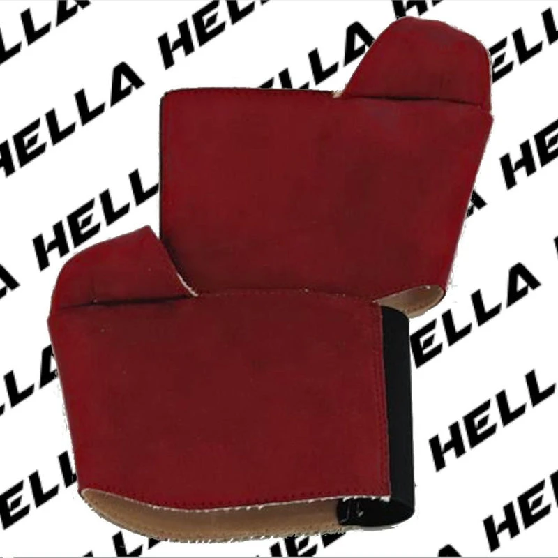 Hella Heels Classique Shoe Protector - Dark Red Faux Suede Shoes 1 Hella Heels Classique Shoe Protector - Dark Red Faux Suede Shoes