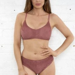 Lunalae Lana Low Rise Shorts - Dusty Rose Velvet All Pole Wear