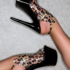 Hella Heels Make It Reign 7inch Stilettos - Black