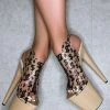 Shoes Hella Heels Make It Reign 8inch Stilettos - Sand