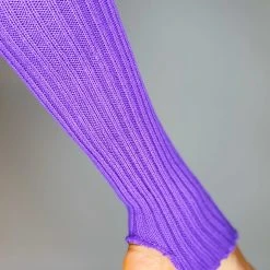 Pole Junkie Accessories Knee High Stirrup Legwarmers - Purple