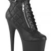 Pleaser USA Flamingo-800 8inch Pleaser Boots - Matte Black Shoes
