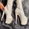 Shoes Hella Heels LipKit Open Toe 8inch Boots - No Angel