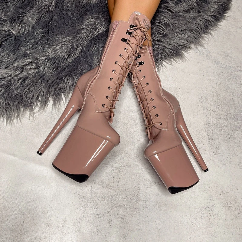 Shoes Hella Heels LipKit 8inch Boots - Boujee 6 Shoes Hella Heels LipKit 8inch Boots - Boujee