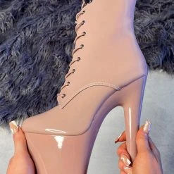 Shoes Hella Heels LipKit 8inch Boots - Boujee