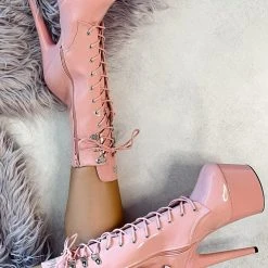 Hella Heels LipKit 7inch Boots - Candy Shop