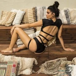 Paradise Chick Frankie Wrap Top - Black Back In Stock 11 Paradise Chick Frankie Wrap Top - Black Back In Stock