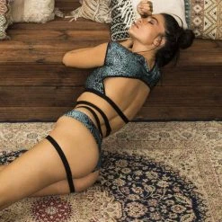 Paradise Chick Frankie Garter Shorts - Petrol Back In Stock 12 Paradise Chick Frankie Garter Shorts - Petrol Back In Stock