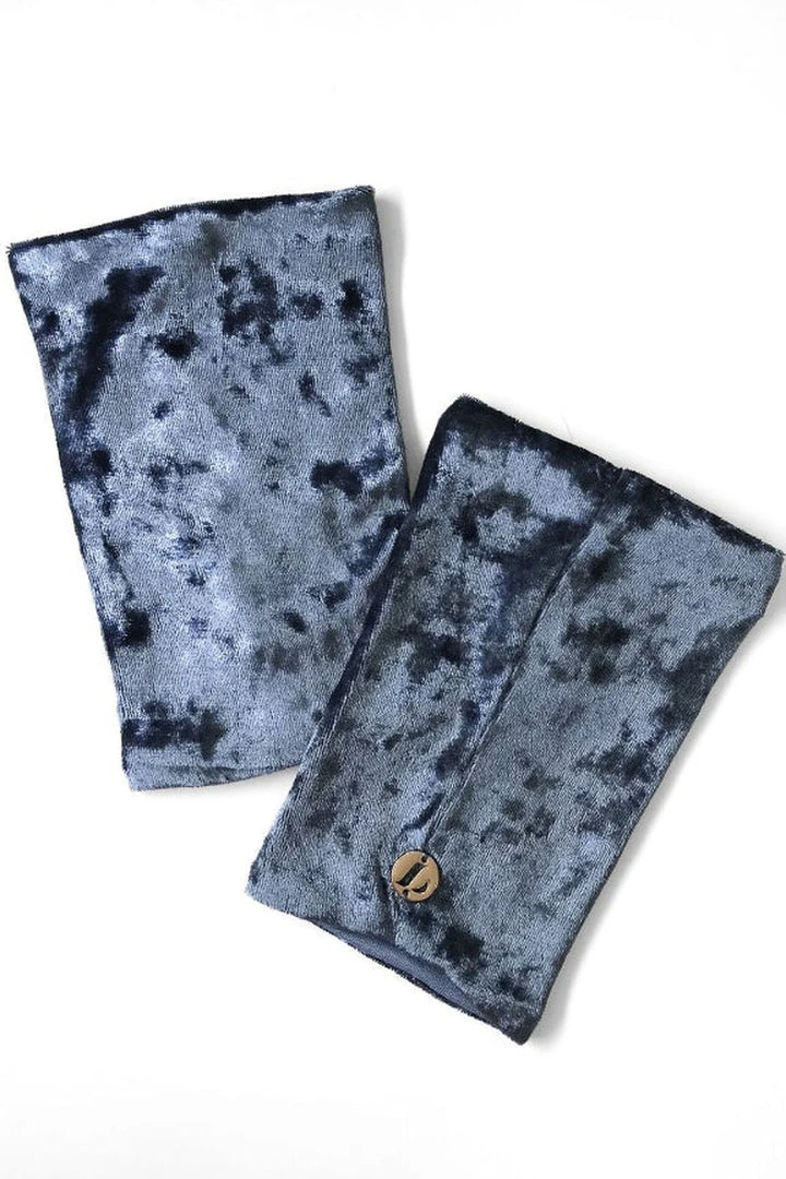 Lunalae Shoe Covers - Gunmetal Crushed Velvet 1 Lunalae Shoe Covers - Gunmetal Crushed Velvet