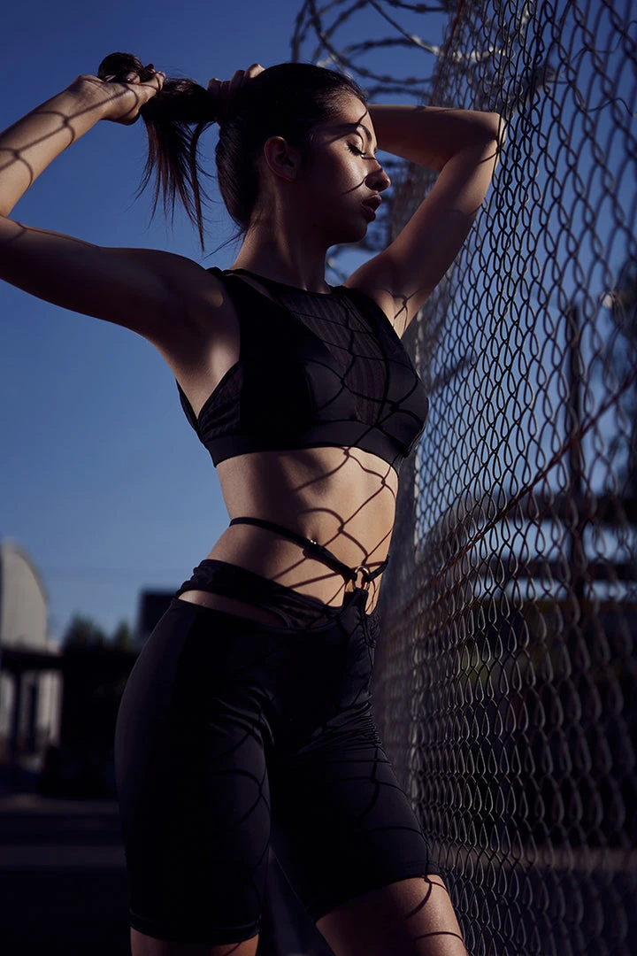 Hamade Activewear O-Ring Cycling Shorts - Black 7 Hamade Activewear O-Ring Cycling Shorts - Black