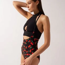 Shark Polewear Double-sided Sling Shorts - Cherry/Red