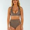AMBR Designs Halter Crop Top - Gingham New In