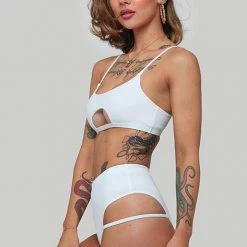 All Pole Wear Creatures Of XIX LA Bottoms - Ribbed White