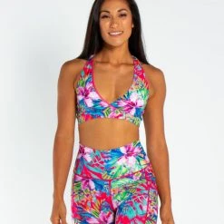 New In AMBR Designs Eco Biker Shorts - Aloha