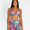 AMBR Designs Halter Crop Top - Aloha
