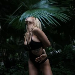 Hamade Activewear Strappy O-Ring Sling Bottoms - Black 15 Hamade Activewear Strappy O-Ring Sling Bottoms - Black