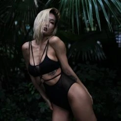 Hamade Activewear Strappy O-Ring Sling Bottoms - Black 13 Hamade Activewear Strappy O-Ring Sling Bottoms - Black