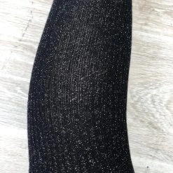 Lunalae Thigh High Socks - Black Sparkle Accessories