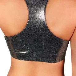 All Pole Wear Cleo The Hurricane Twist Sports Bra - Metallic Chrome 8 All Pole Wear Cleo The Hurricane Twist Sports Bra - Metallic Chrome