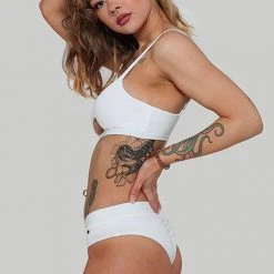 Creatures Of XIX The Hills Raree Top - Ribbed White All Pole Wear