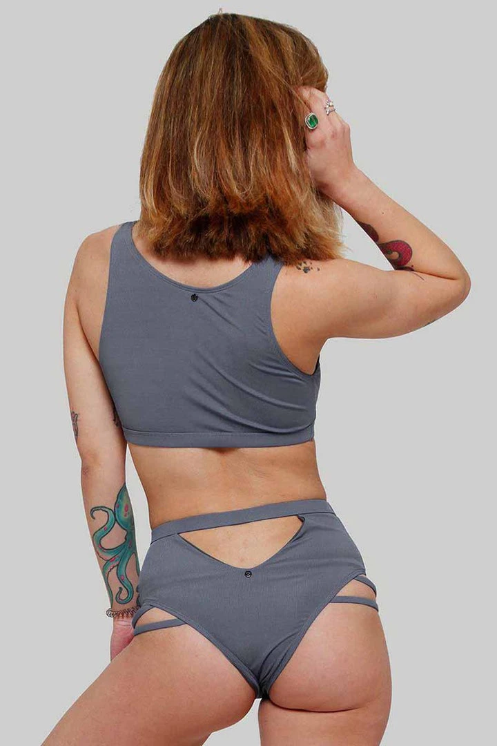 Creatures Of XIX The Valley Top - Ribbed Dark Grey 2 Creatures Of XIX The Valley Top - Ribbed Dark Grey