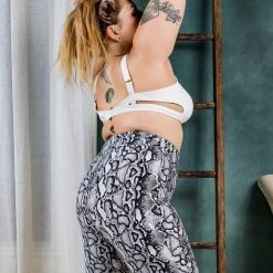 All Pole Wear Chantay Polewear Allegra Biker Shorts - Snake