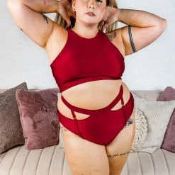 Chantay Polewear Pretzel 2-way Top - Bordeaux Tops