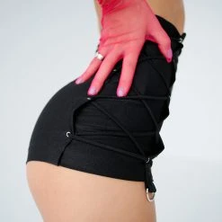 Exo Wear Lace Up Shorts - Black